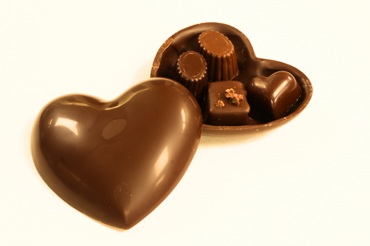 Valentine Chocolate Heart with 4 Confections