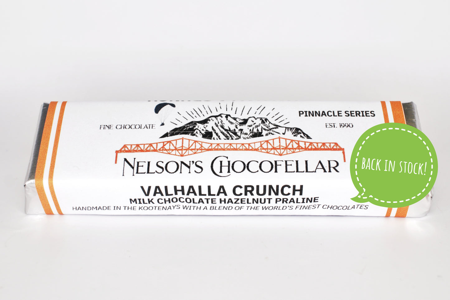 Valhalla crunch Nelson's Chocofellar hazelnut praline