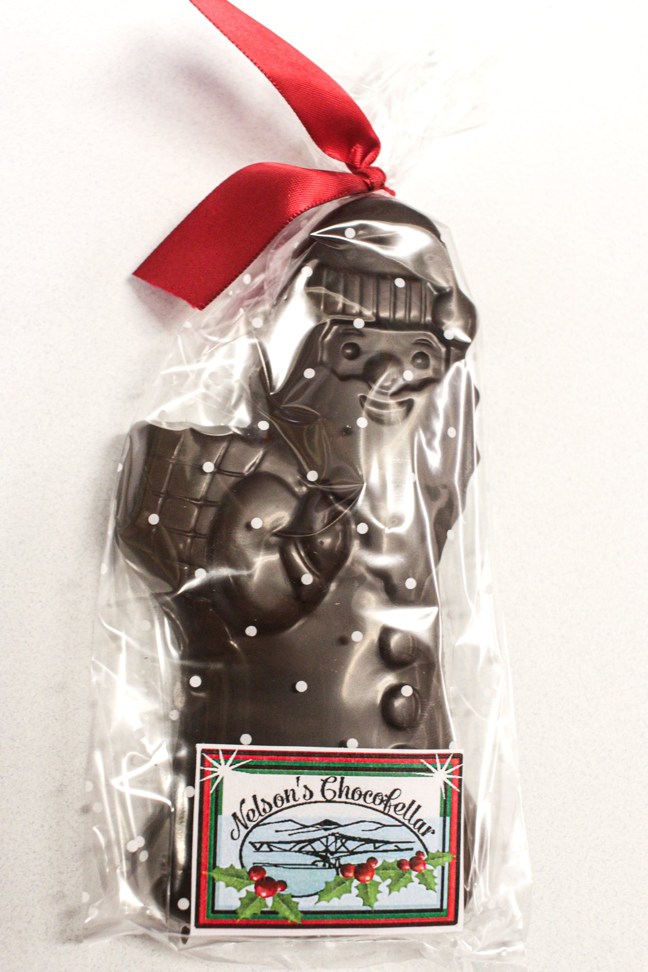 Dark chocolate truffled santa