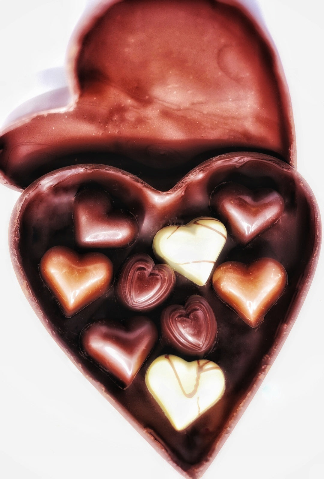 9 piece chocolate heart valentine's day chocofellar nelson bc