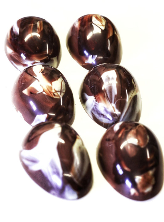 marbleized easter eggs abstract art chocolate