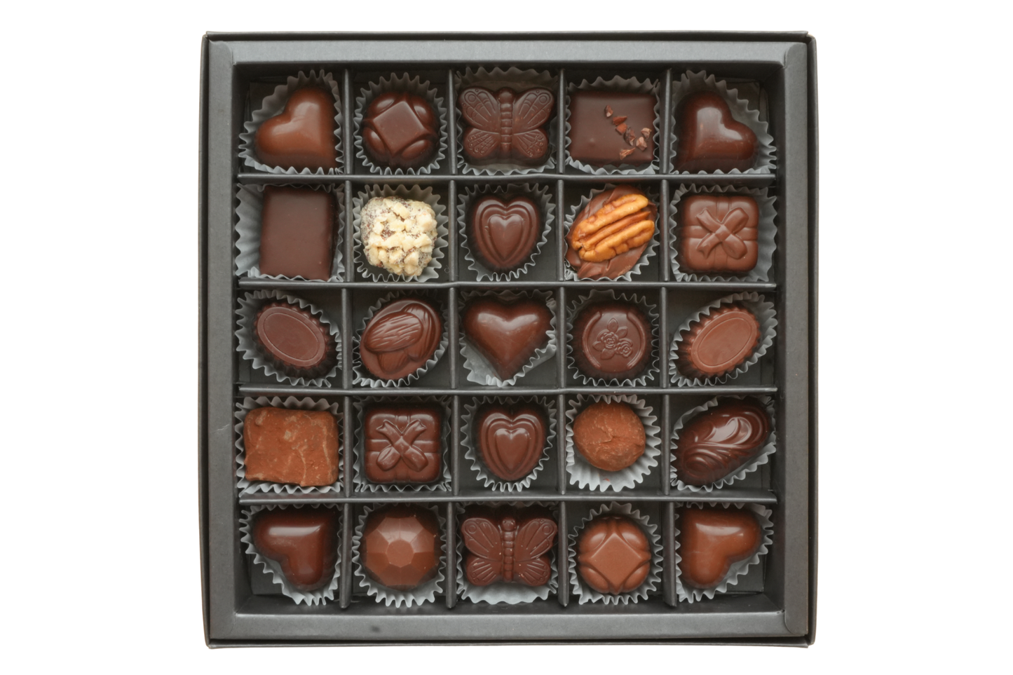 Luxury Assorted 25 Piece Gift Box (Truffles, Pralines & Chocolate Bonbons)
