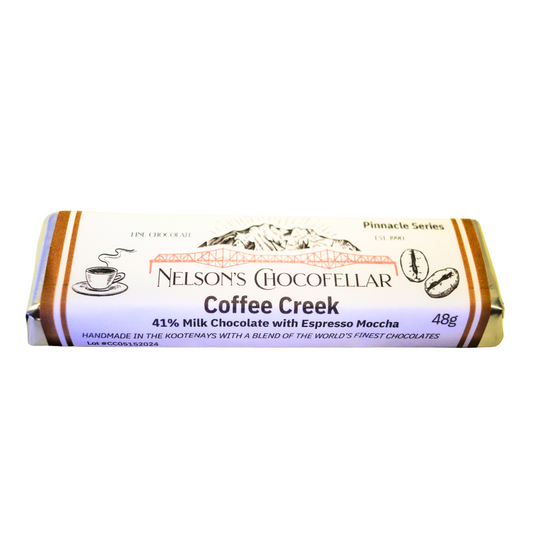 Coffee Creek, Mocha Espresso Milk Chocolate Bean to Bar, Nelson BC
