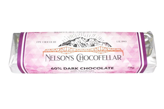 60% dark Chocolate with Hazelnuts, handmade chocolate bar, best chocolate in canada