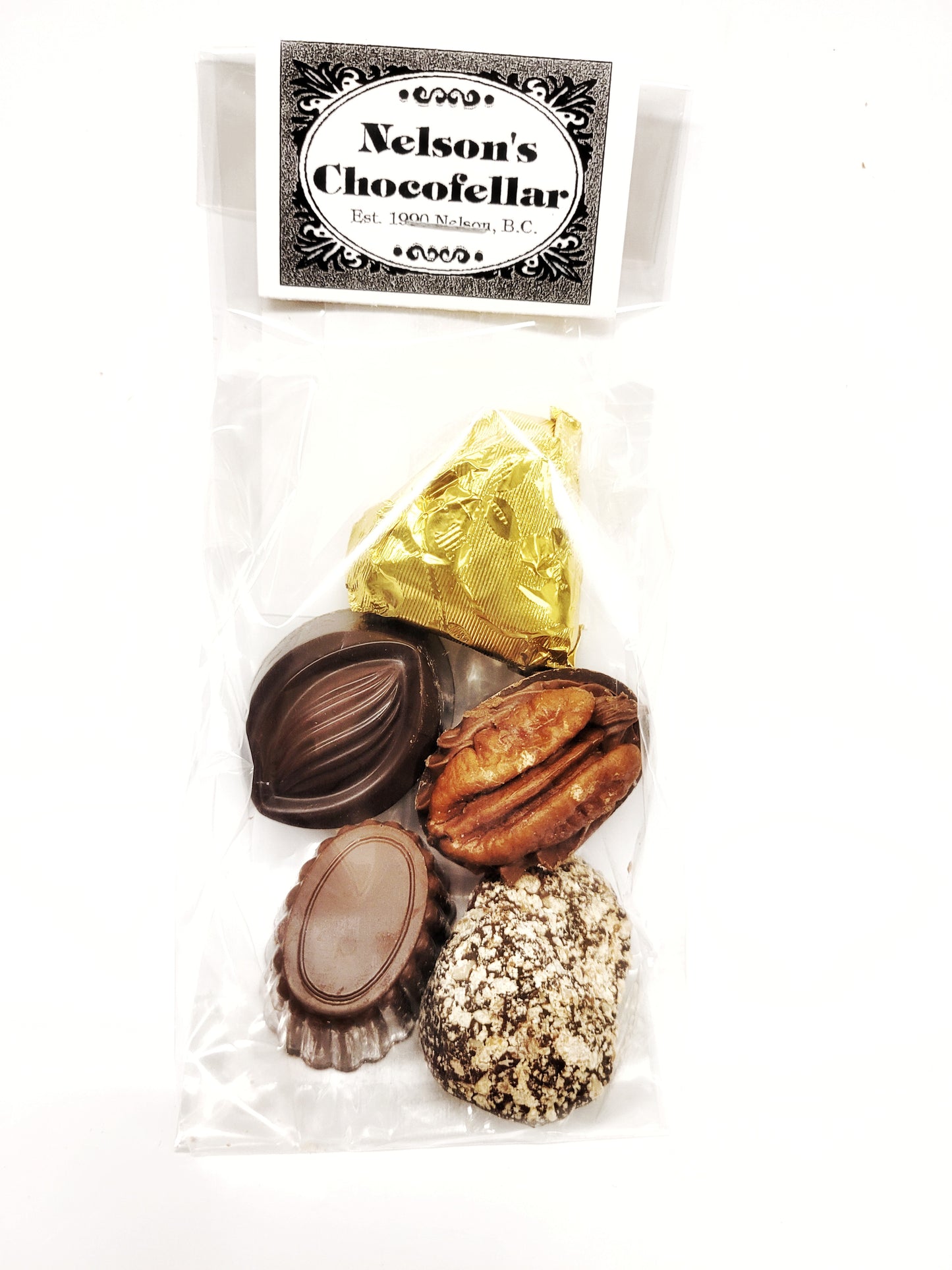 Sample Cello bag of 5 Assorted Chocolates