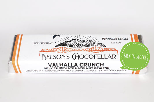 Valhalla crunch Nelson's Chocofellar hazelnut praline