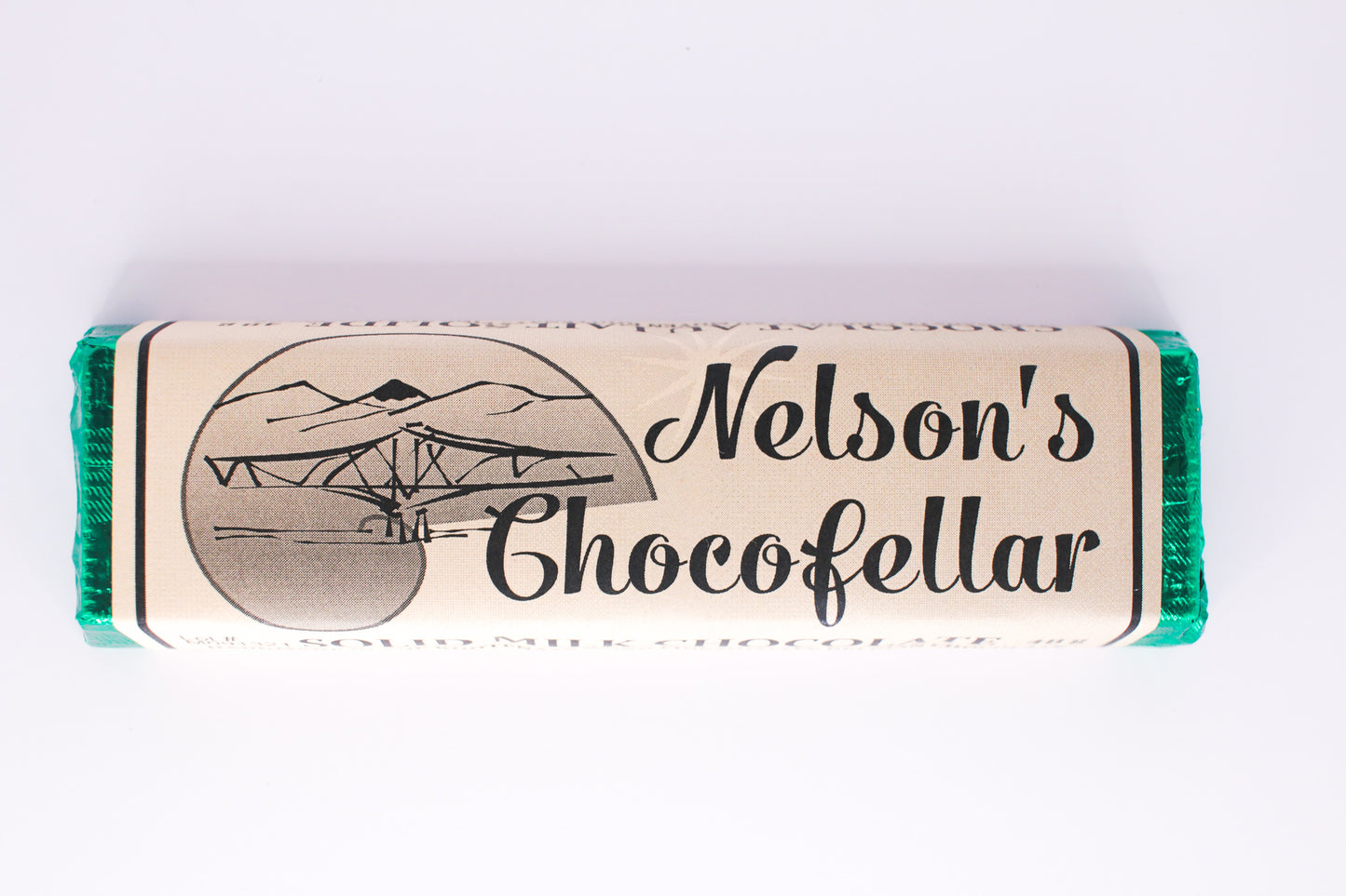 Solid Milk Chocolate Bar by Nelson's Chocofellar
