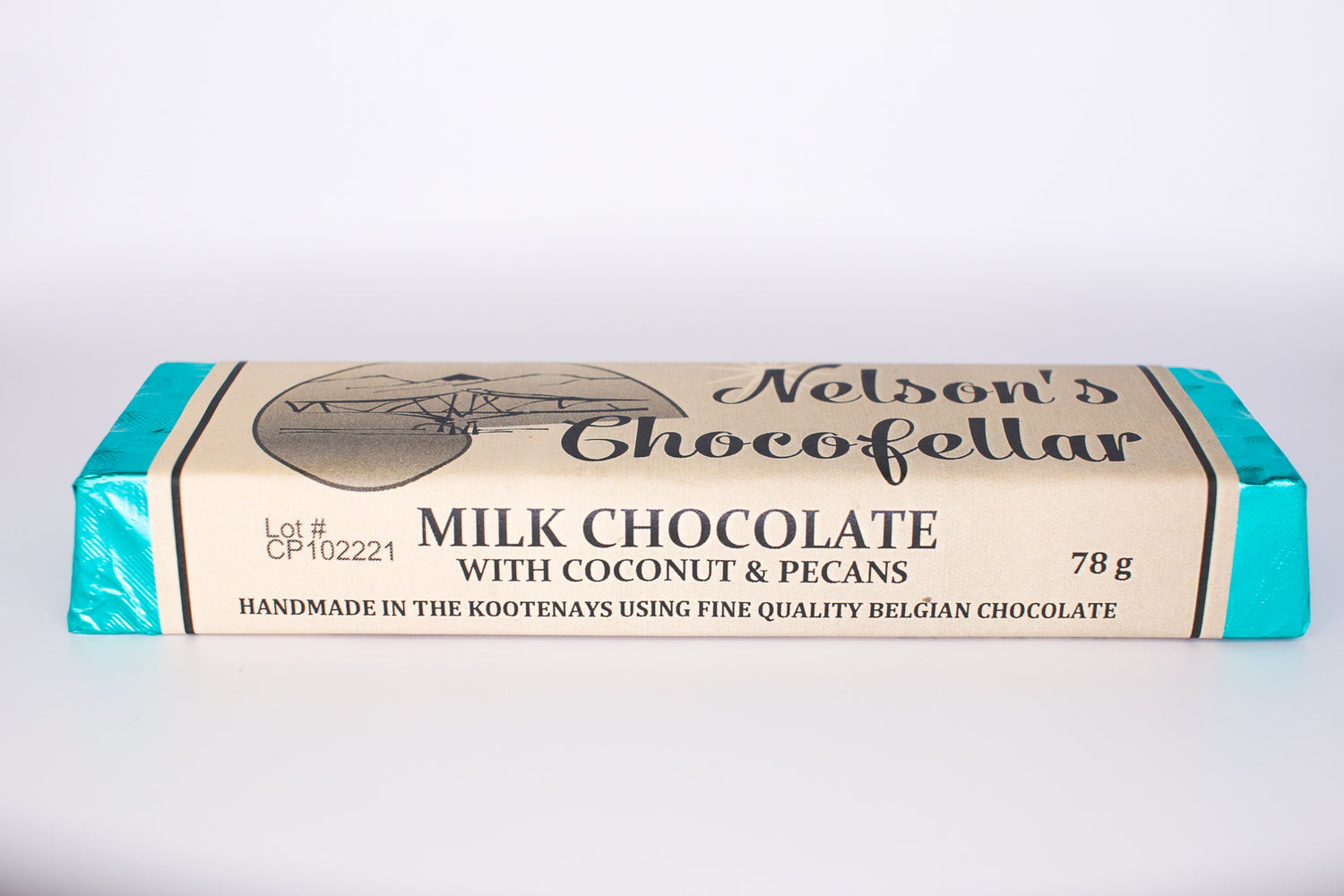 Milk Chocolate Coconut & Pecans Bar by Nelson's Chocofellar