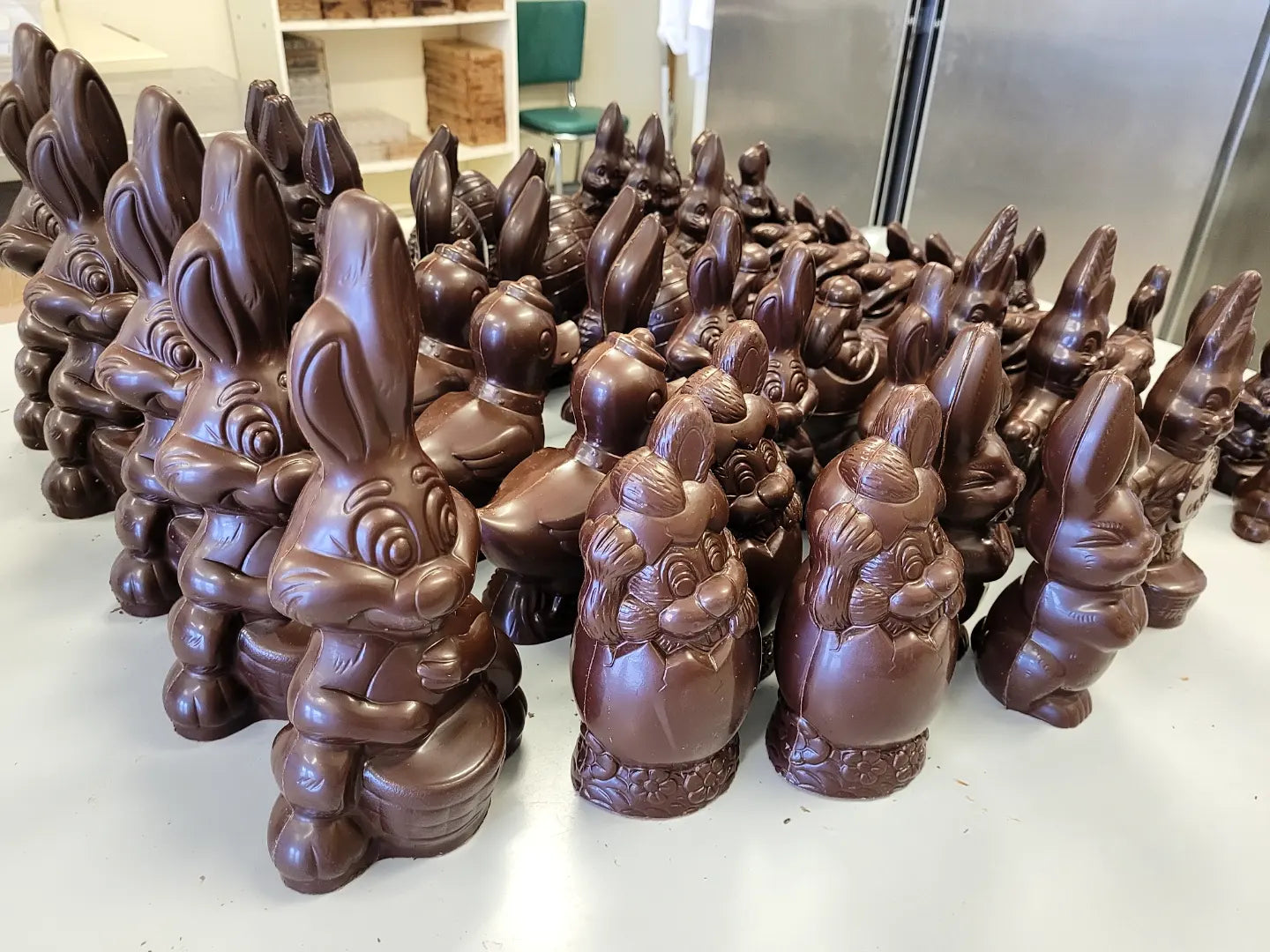 large Easter Bunnies by Nelson's Chocofellar