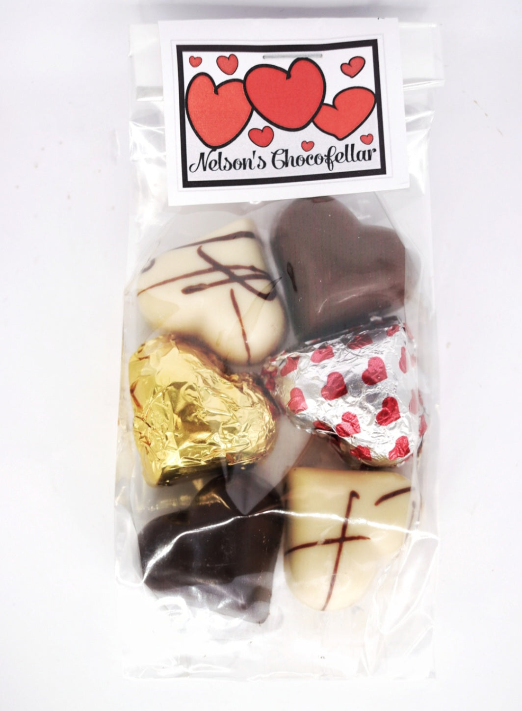 Valentine pure chocolate hearts